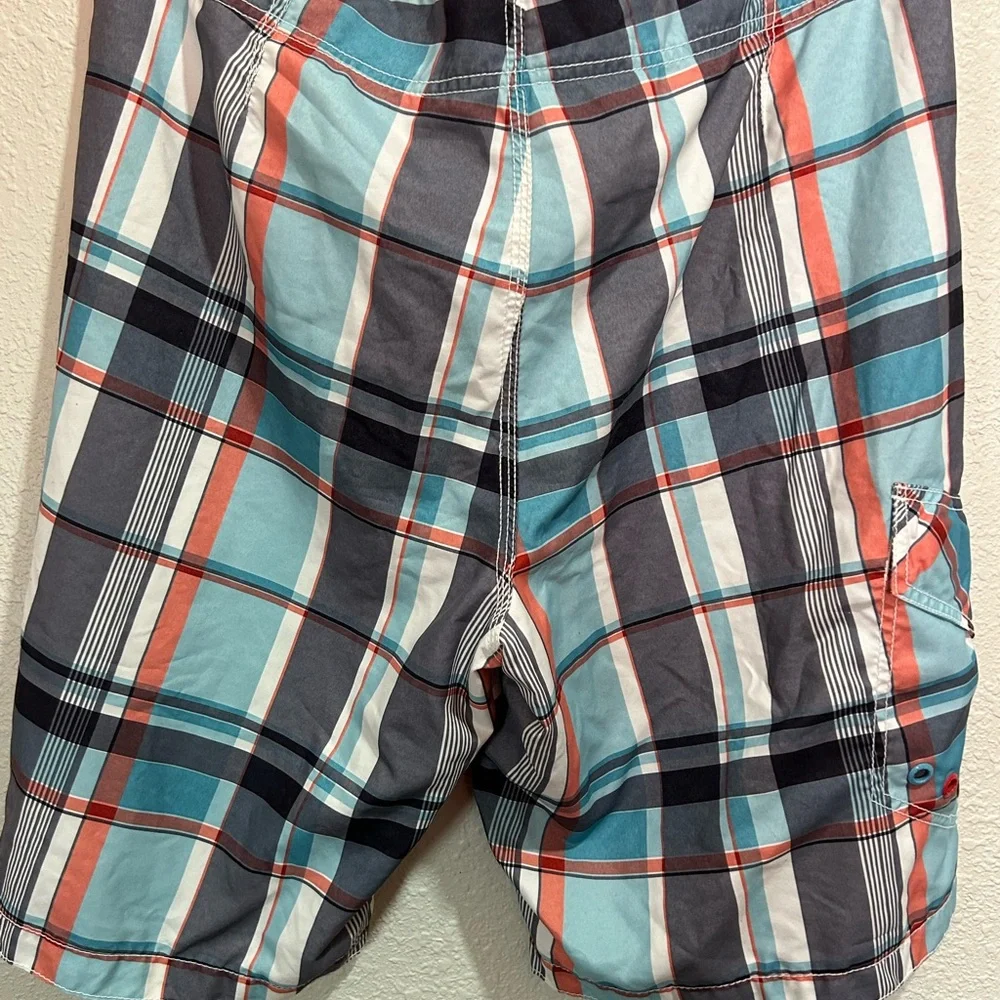 Men's Plaid‎ Swim Shorts Size Large